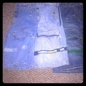 SIZE 36 AND 38 GIRBAUD SHORTS AND PANTS